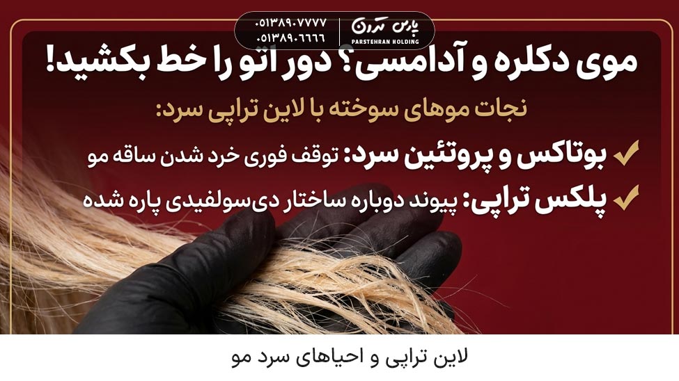 Line therapy and cold hair restorations لاین تراپی و احیاهای سرد مو