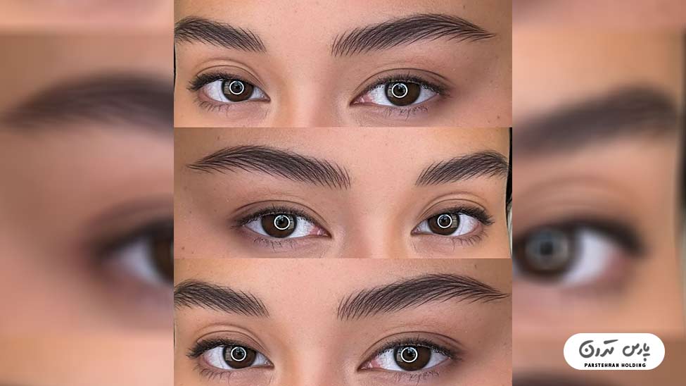 Types of eyebrow fibrosis models9 فیبروز ابرو طبیعی و پرپشت