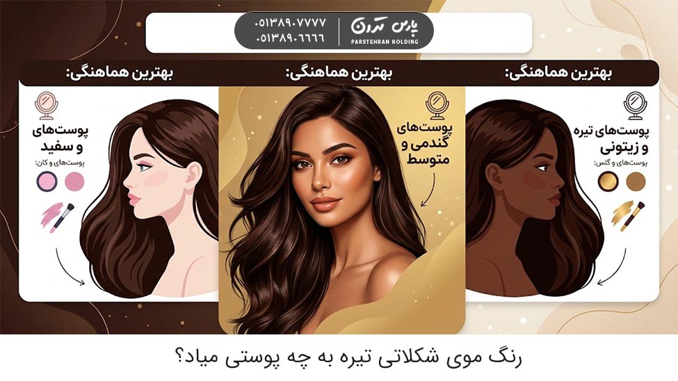 What skin tone suits dark chocolate hair color 2 رنگ موی شکلاتی تیره به چه پوستی میاد؟
