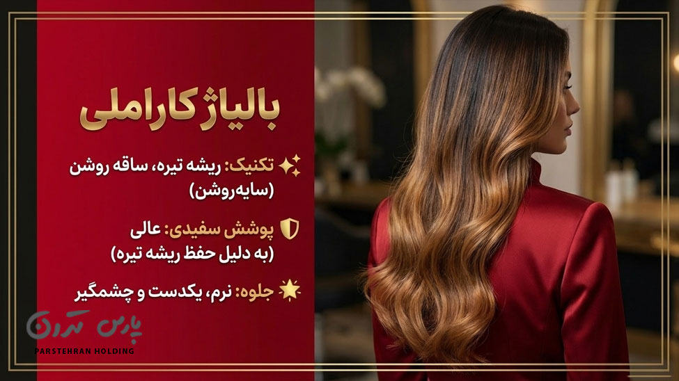 Caramel balayage بالیاژ کاراملی