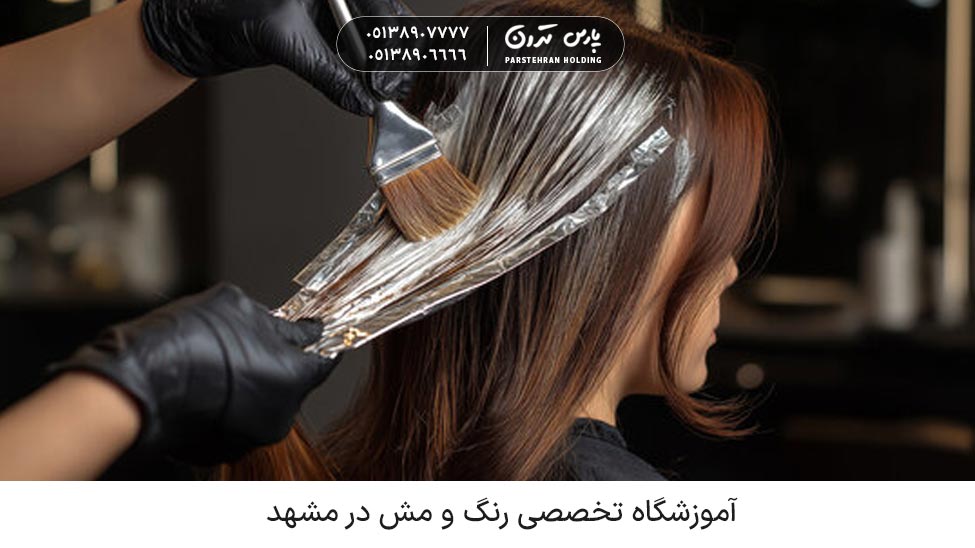 Hair coloring tutorial in mashhad آموزشگاه تخصصی رنگ و مش در مشهد