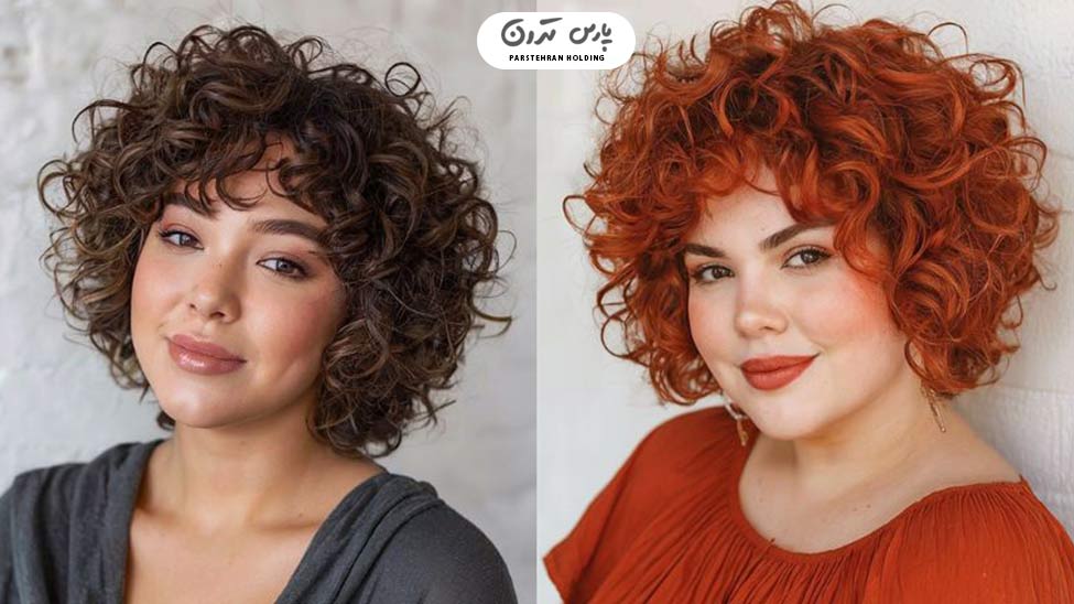 Short angled bob1 باب کوتاه زاویهدار برای صورت گرد