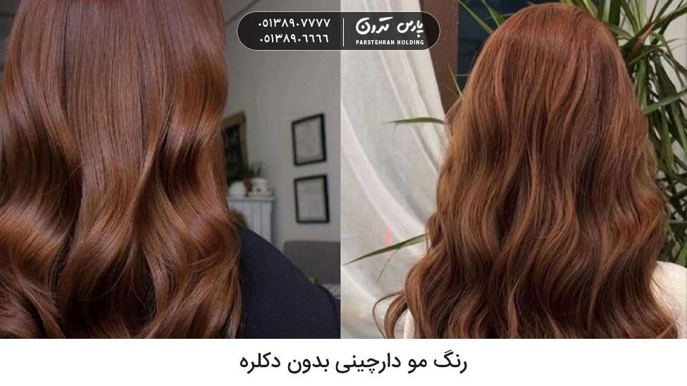 Cinnamon hair color with no bleach رنگ مو پاییزی بدون دکلره رنگ مو دارچینی