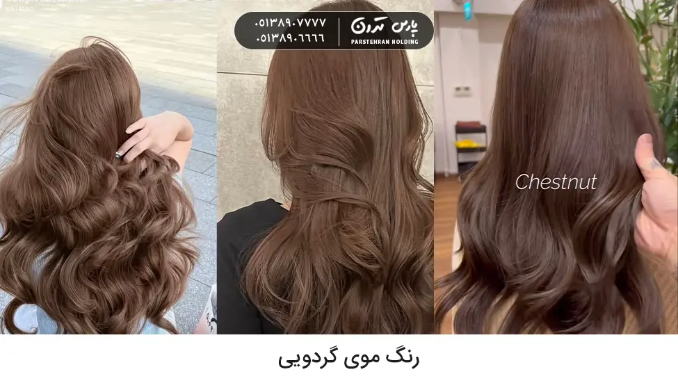 Walnut hair color رنگ موی گردویی