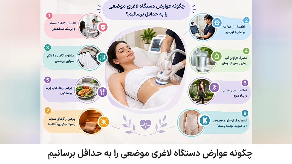 How to minimize the side effects of a topical slimming device چگونه عوارض دستگاه لاغری موضعی را به حداقل برسانیم