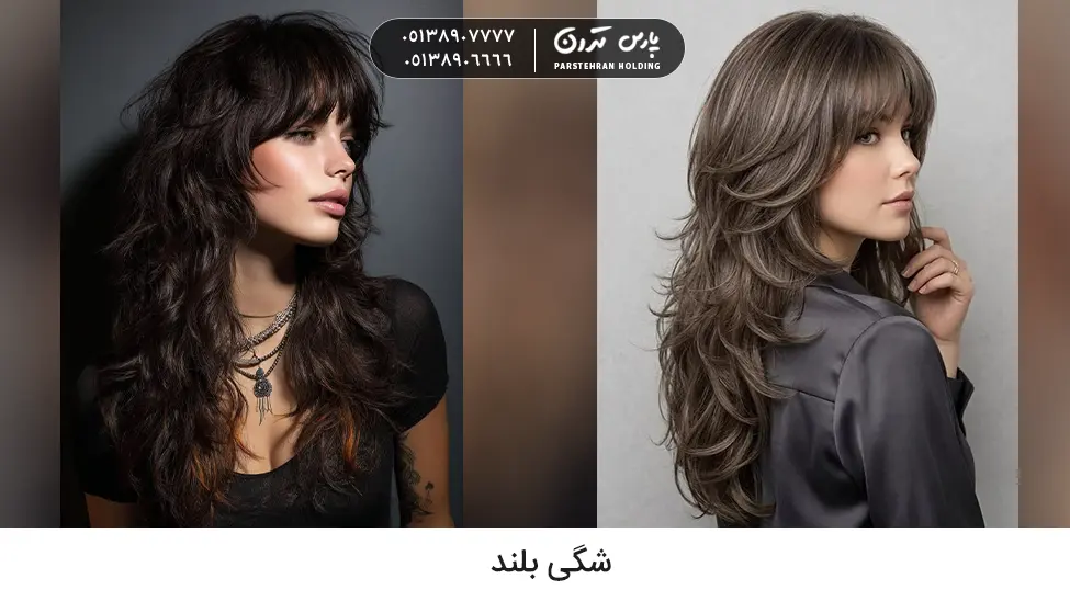 Long shaggy hairstyle مدل مو برای موهای پرپشت شگی بلند