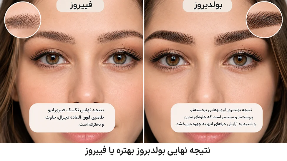 BoldBrows or PhiBrows نتیجه نهایی بولدبروز بهتره یا فیبروز